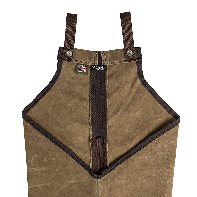 Canvas Chaps in Wax Khaki Back Tags with Loops