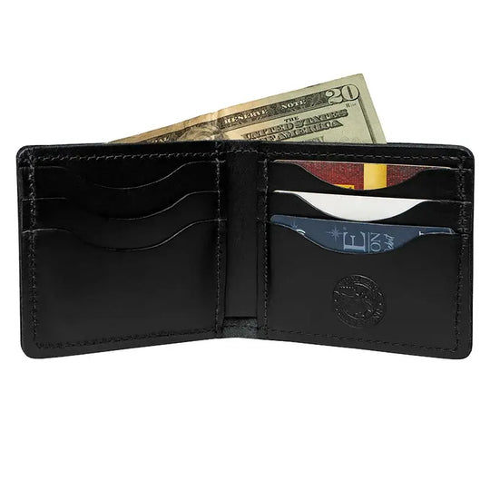Duluth Pack Credit Card Bifold Wallet in black with white background