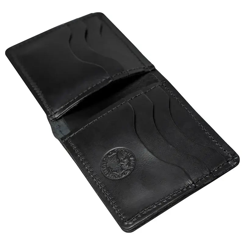 Duluth Pack Credit Card Bifold Wallet in black with white background