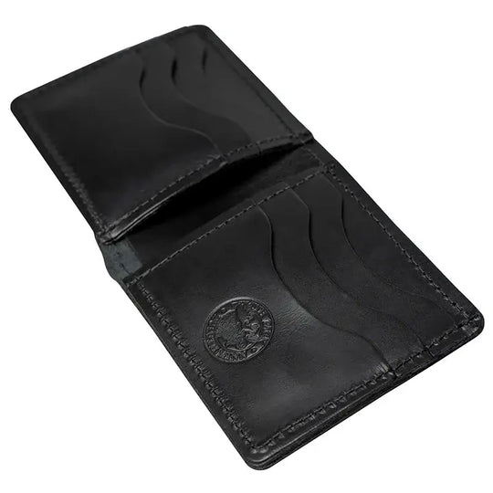 Duluth Pack Credit Card Bifold Wallet in black with white background
