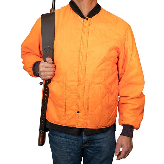 Leather Rifle Sling on Model Front