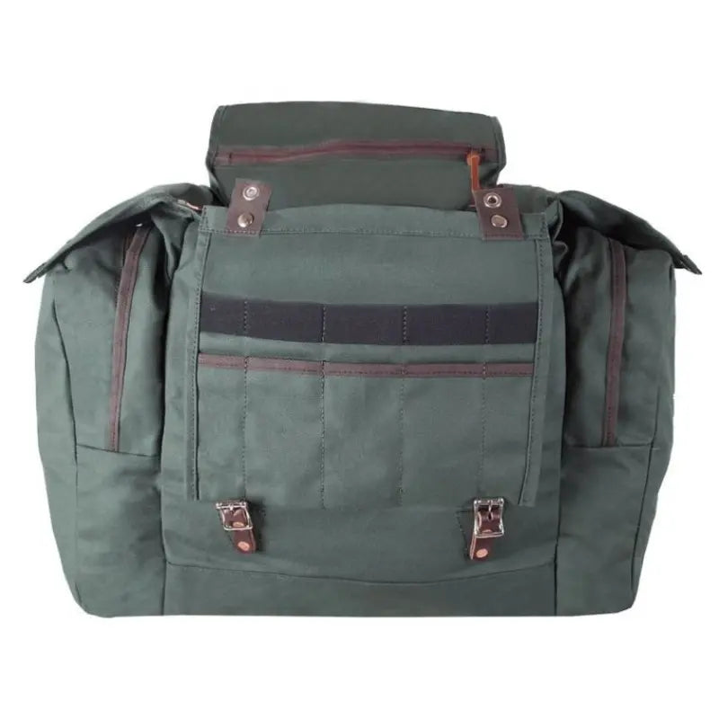 Duluth Pack Camp Kitchen Pack in olive drab with a white background