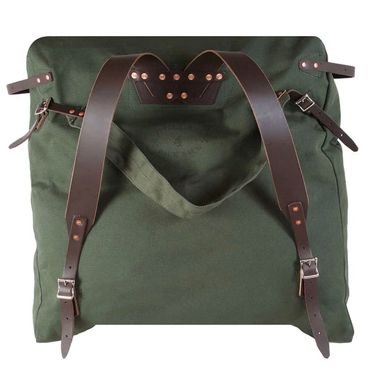 #4 Original Pack - 95 L with tough 15-ounce canvas and rugged leather straps, designed by Duluth Pack for durable outdoor use and adventure-ready performance.
