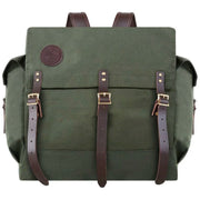 #4 Monarch Pack in burly 15-ounce canvas with leather straps by Duluth Pack, designed for durable outdoor use and traditional canoe trips.