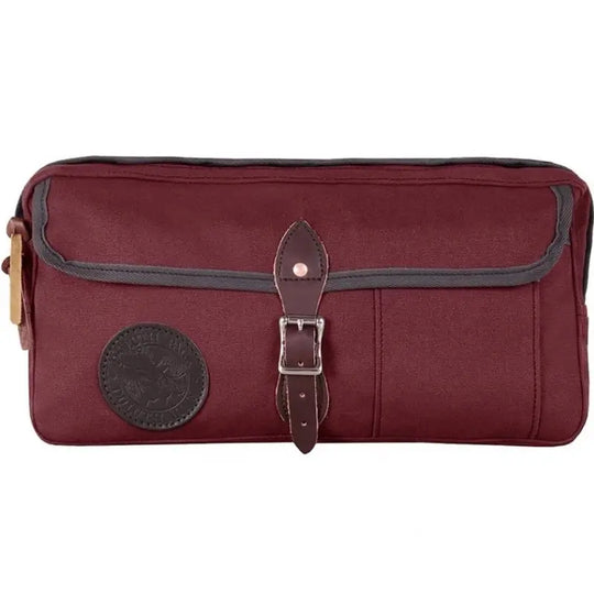 Canoe Thwart Bag Model II in burgundy with white background