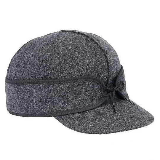 Stormy Kromer Mackinaw Cap In Charcoal Grey on a white background