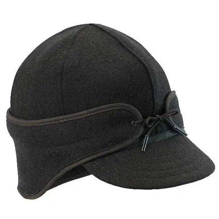 Stormy Kromer Rancher Cap In Black On A White Background