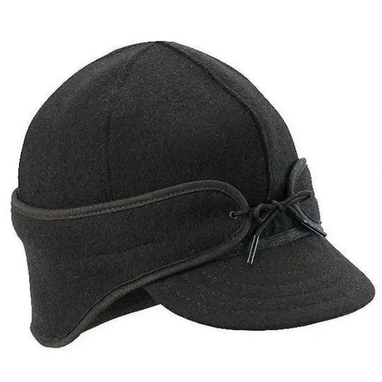 Stormy Kromer Rancher Cap In Black On A White Background