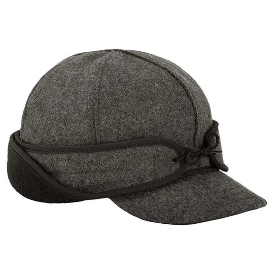 Stormy Kromer Rancher Cap In Charcoal Grey On A White Background