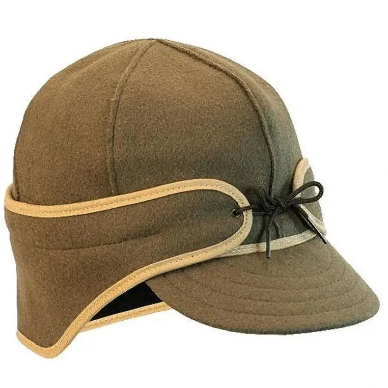Stormy Kromer Rancher Cap In Olive Green On A White Background