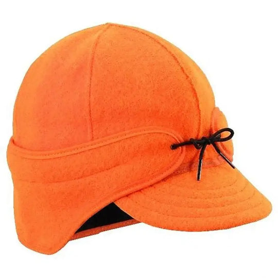 Stormy Kromer Rancher Cap In Orange On A White Background