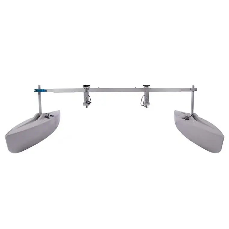 Spring Creek HD Kayak Stabilizer Floats Complete Package in Grey as shown from the front