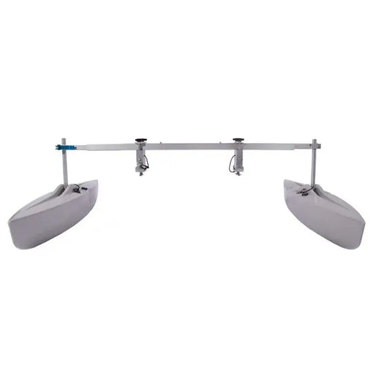 Spring Creek HD Kayak Stabilizer Floats Complete Package in Grey as shown from the front