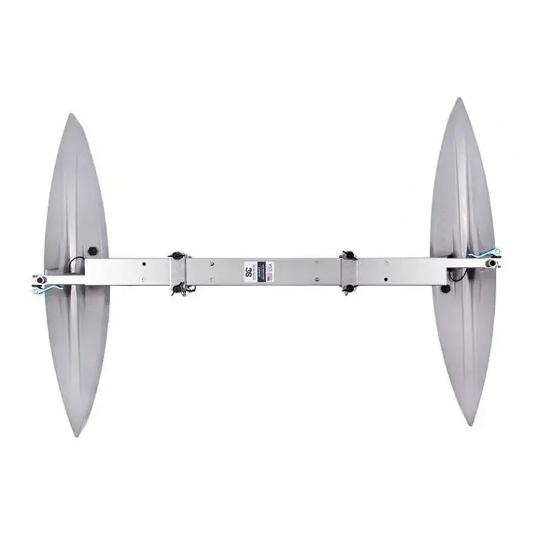 Spring Creek HD Kayak Stabilizer Floats Complete Package in grey as seen from above