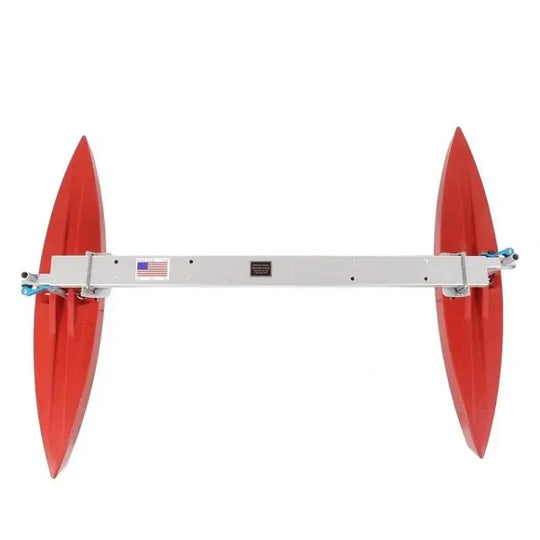 Spring Creek HD Kayak Stabilizer Floats Complete Package in red as seen from above