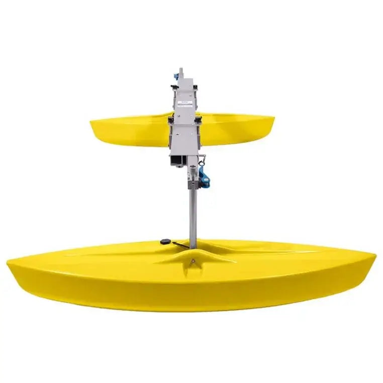 Spring Creek HD Kayak Stabilizer Floats Complete Package in Yellow on a white background