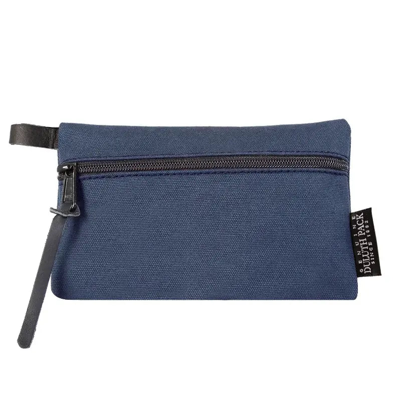 Mini Gear Stash Bag in Navy Blue on a white background