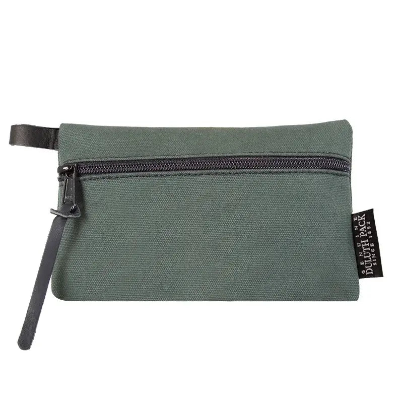 Mini Gear Stash Bag in Olive Drab Green on a white background