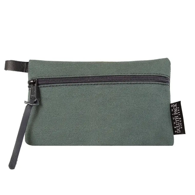 Mini Gear Stash Bag in Olive Drab Green on a white background