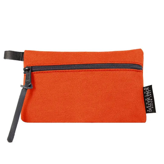Mini Gear Stash Bag in Orange on a white background