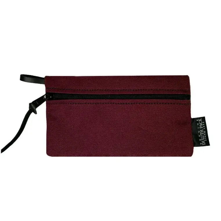 Small Gear Stash Bag In Burgundy Red On A White Background
