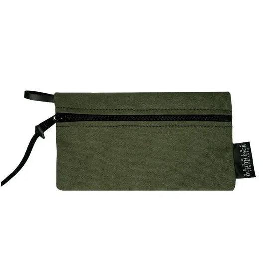 Small Gear Stash Bag In Olive Drab Green On A White Background