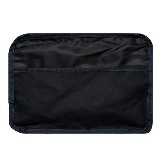 Superior Series Leather Entrepreneur Briefcase Interior Showing Laptop Sized Slip Pocket On A White Background