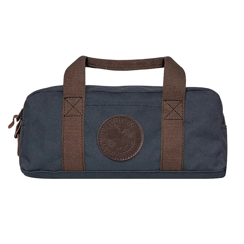 Utility Bag In Navy Blue On A White Background