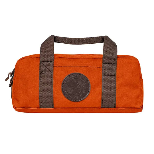 Utility Bag In Orange On A White Background