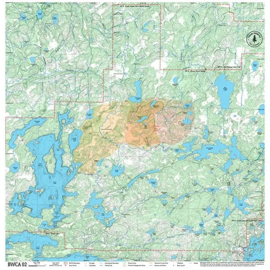 True North Map Co Cloth Multi Use BWCAW Maps Map 2