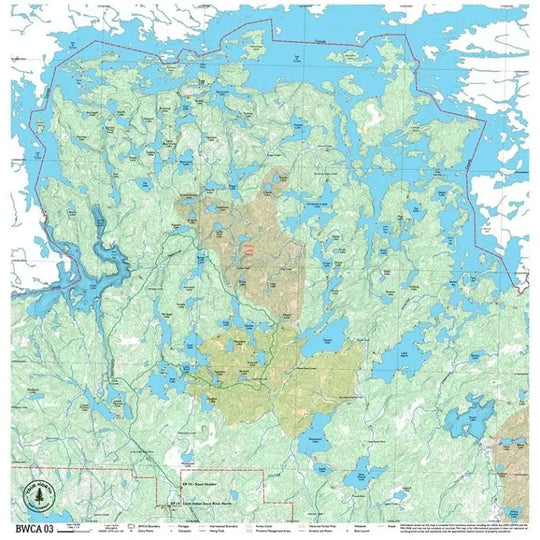 True North Map Co Cloth Multi Use BWCAW Maps Map 3