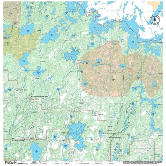 True North Map Co Cloth Multi Use BWCAW Maps Map 4