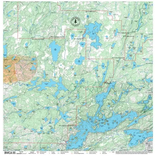 True North Map Co Cloth Multi Use BWCAW Maps Map 5