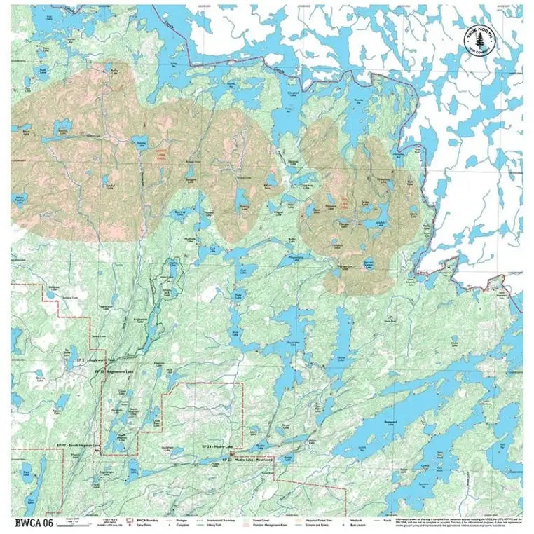 True North Map Co Cloth Multi Use BWCAW Maps Map 6