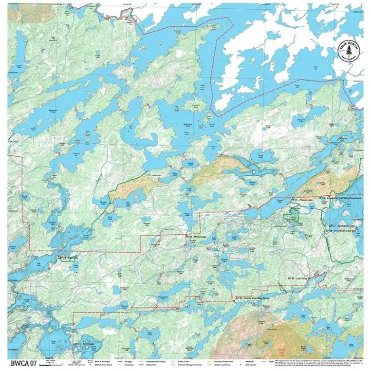 True North Map Co Cloth Multi Use BWCAW Maps Map 7