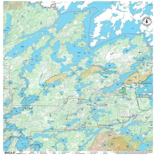 True North Map Co Cloth Multi Use BWCAW Maps Map 7