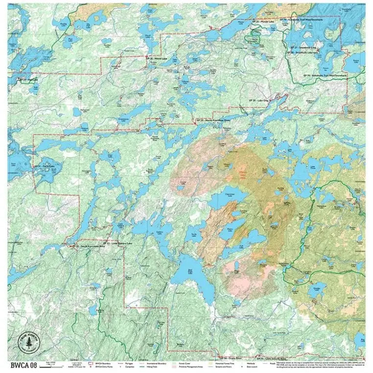 True North Map Co Cloth Multi Use BWCAW Maps Map 8