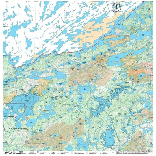 True North Map Co Cloth Multi Use BWCAW Maps Map 9