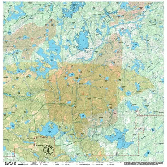 True North Map Co Cloth Multi Use BWCAW Maps Map 10