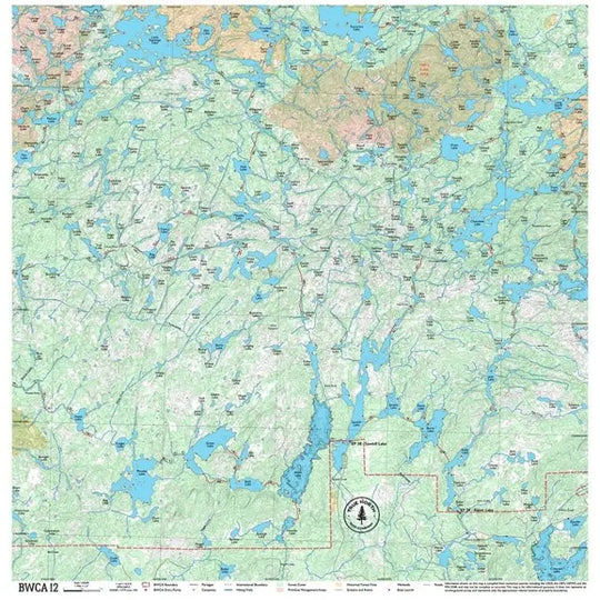 True North Map Co Cloth Multi Use BWCAW Maps Map 12