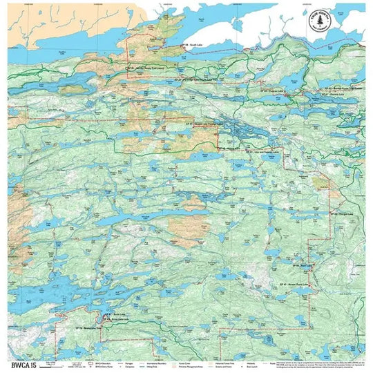 True North Map Co Cloth Multi Use BWCAW Maps Map 15