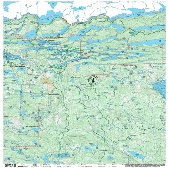 True North Map Co Cloth Multi Use BWCAW Maps Map 16