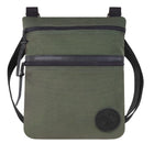 Traverse Crossbody Bag in Olive Drab with durable canvas and leather details, designed by Duluth Pack for rugged outdoor use and reliable everyday carry.