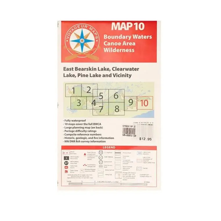 Voyageur Boundary Waters Maps Map 10