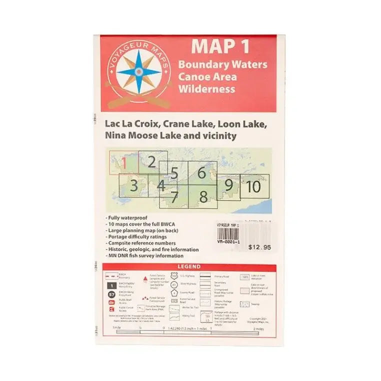 Voyageur Boundary Waters Maps Map 1