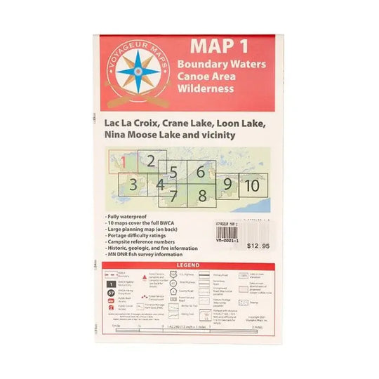 Voyageur Boundary Waters Maps Map 1