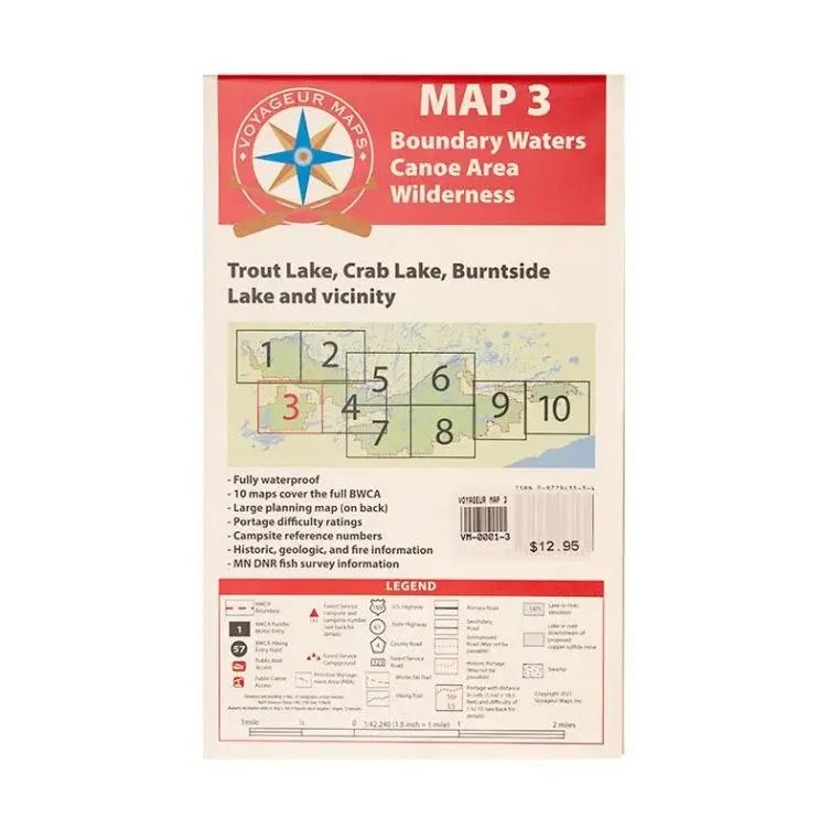 Voyageur Boundary Waters Maps Map 3