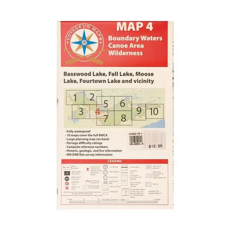 Voyageur Boundary Waters Maps Map 4