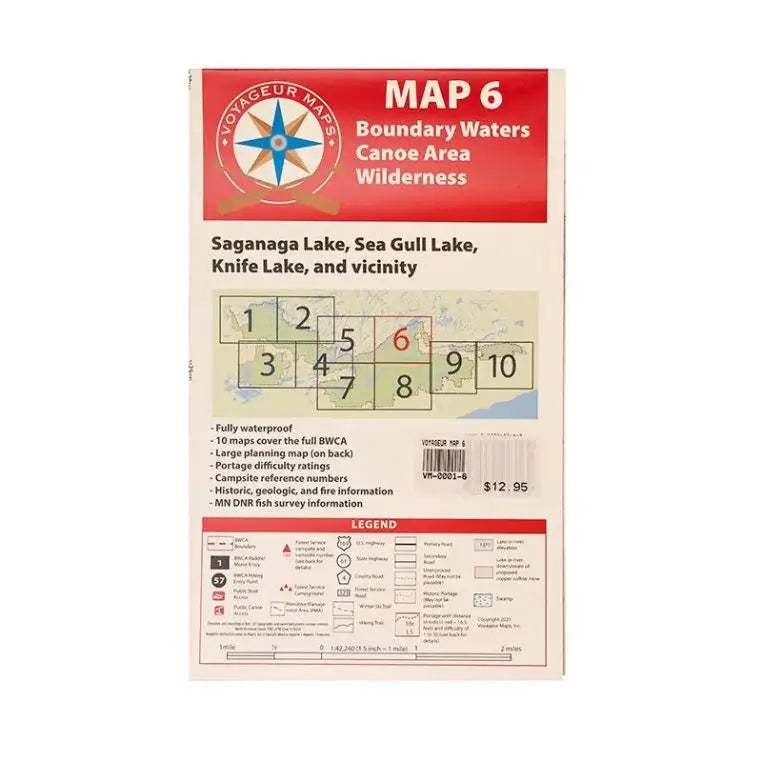 Voyageur Boundary Waters Maps Map 6