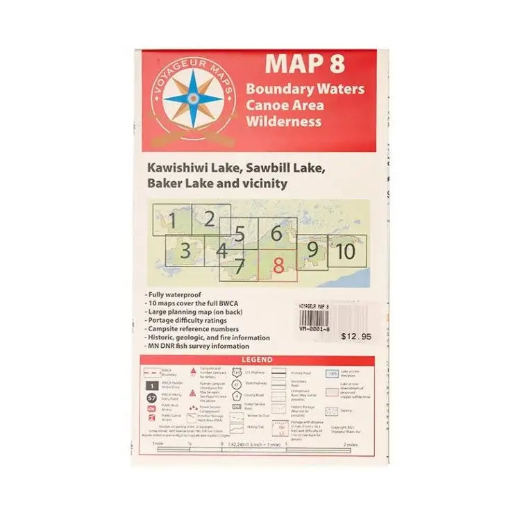 Voyageur Boundary Waters Maps Map 8